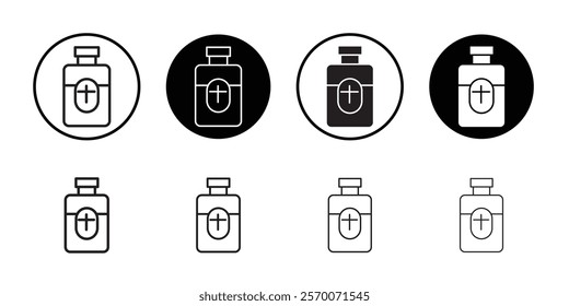 holy water bottle icon Outline vector for web ui