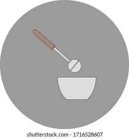 holy water hyssop of catholic church. Vector illustration for web and mobile design.