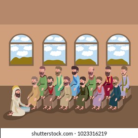 holy week biblical scene