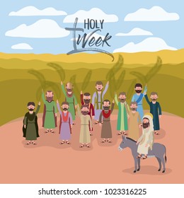 holy week biblical scene