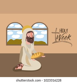 holy week biblical scene