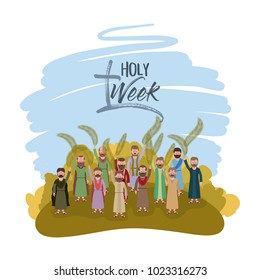 holy week biblical scene