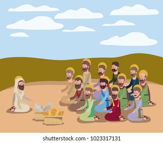 holy week biblical scene