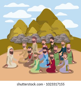 holy week biblical scene