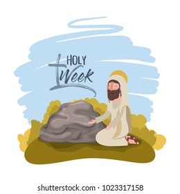 holy week biblical scene