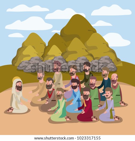 holy week biblical scene