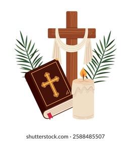 Holy Week Concept Flat Style