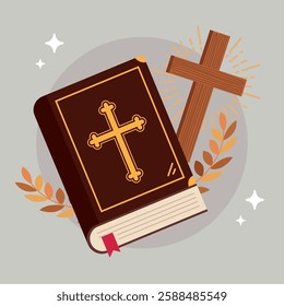 Holy Week Concept Flat Style