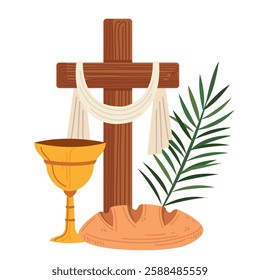 Holy Week Concept Flat Style