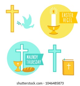 Holy Week Easter Vigil and Maundy Thursday icons