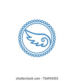 Holy wing shape logo