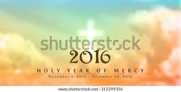 Holy Year Mercy December 8 2015 Stock Vector (Royalty Free) 313299356 ...