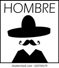 hombre (Man) wearing sombrero