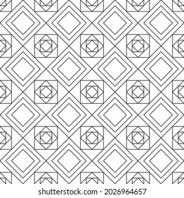 hombs and squares inside. Vector geometric squares and rhombs carcass.