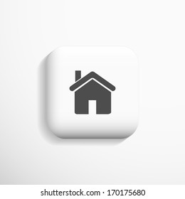 Home 3d Icon. Vector eps10.