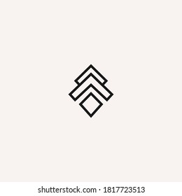 Diseño de plantilla de logotipo de resumen de inicio Ilustración de vectores 