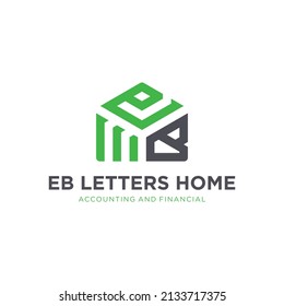 HOME ABSTRACT SHAPE OF LETTER E AND B ALSO DIAGRAM GROWTH