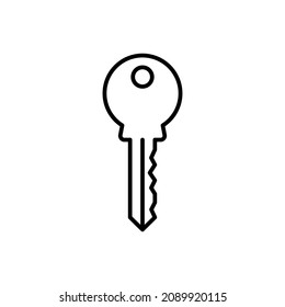 home access key icon vector isolated on white background