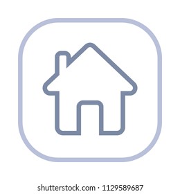Home - Action Stroke Icons. A simple vector icon.