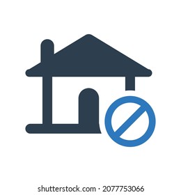 Home address error icon.(vector illustration)