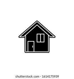 home address line icon. Simple glyph, flat vector of web icons for ui and ux, website or mobile application