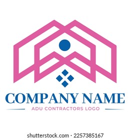 Home ADU Construction Logo in eps