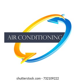 Home Air Condition vector emblem