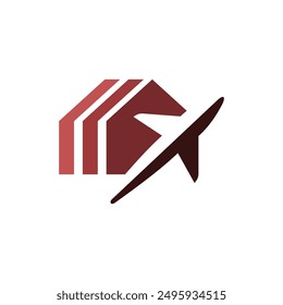 home airline logo clean simple and elegance