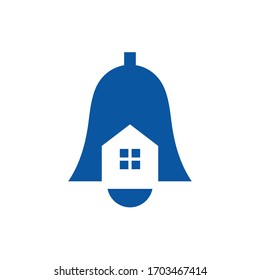 Vector de diseño de logotipo de alarma doméstica 