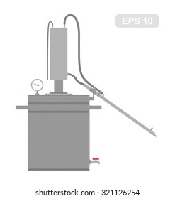 Home Alcohol machine (Bathtub gin) in Vector