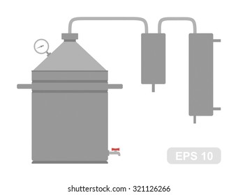 Home Alcohol machine (Bathtub gin) in Vector