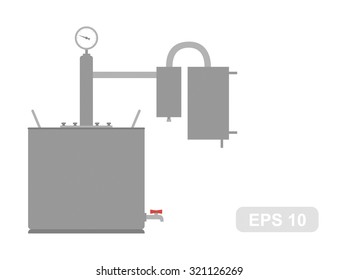 Home Alcohol machine (Bathtub gin) in Vector