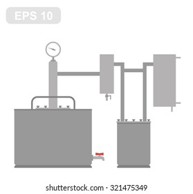 Home Alcohol machine (Bathtub gin) in Vector