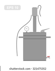 Home Alcohol machine (Bathtub gin) in Vector