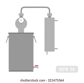 Home Alcohol machine (Bathtub gin) in Vector