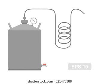 Home Alcohol machine (Bathtub gin) in Vector