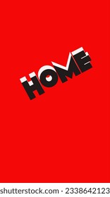 home alphabet letter vector illustration