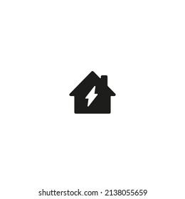 Home alternative energy. Green Eco Logo Icon Vector design illustration. Ecology Home logo icon design concept vector template. Trendy Eco Smart House design for website, symbol. Solar power. App. UI
