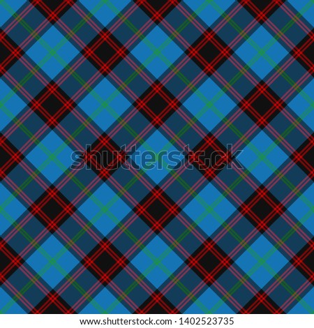 Home Ancient Tartan. Diagonal cell, seamless pattern for fabric, kilts, skirts, plaids