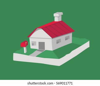 home appear mailbox color red with color red   