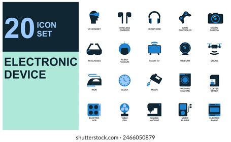 aparato electrodoméstico, dispositivo, casa en espera, gadget tech icon set, dispositivo electrónico, tecnología	