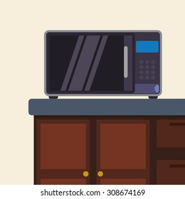 Home appliance digital design, vector illustration 10 eps graphic