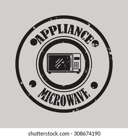 Home appliance digital design, vector illustration 10 eps graphic