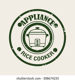 Home appliance digital design, vector illustration 10 eps graphic