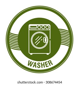 Home appliance digital design, vector illustration 10 eps graphic