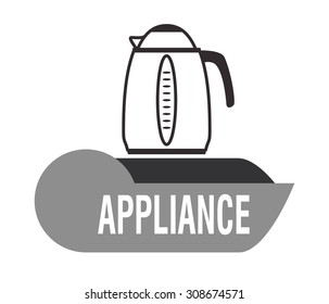 Home appliance digital design, vector illustration 10 eps graphic