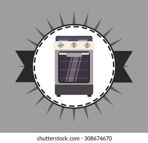 Home appliance digital design, vector illustration 10 eps graphic