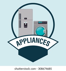 Home appliance digital design, vector illustration 10 eps graphic