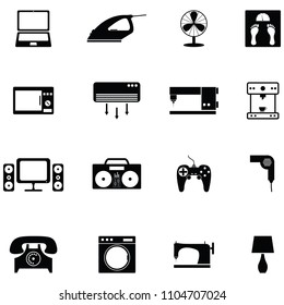 home appliance icon set