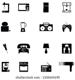 home appliance icon set